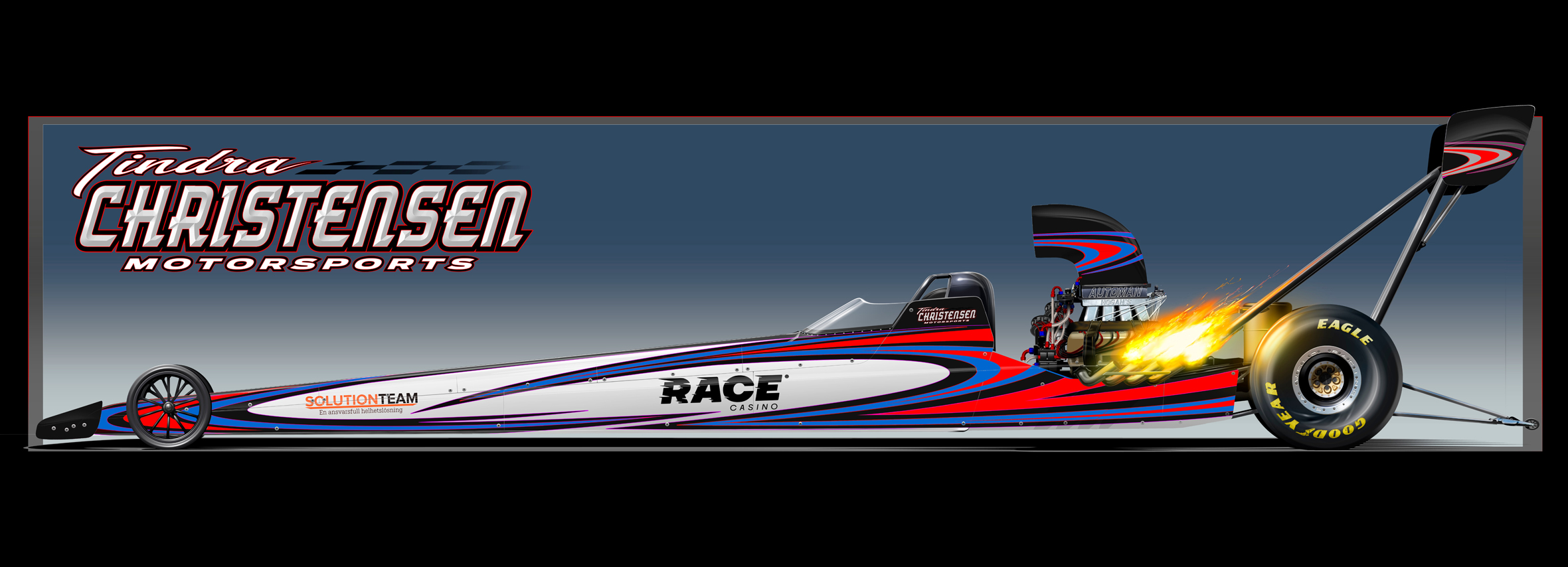 Tindra Christensens dragster